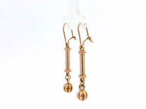 VINTAGE ANTIQUE STYLE EARRINGS 9ct GOLD