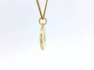 R&V CUSTOM STAR SET DIAMOND PENDANT 14ct GOLD