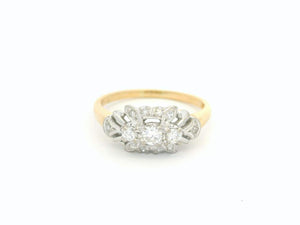 ANTIQUE ART DECO DIAMOND RING 18ct GOLD