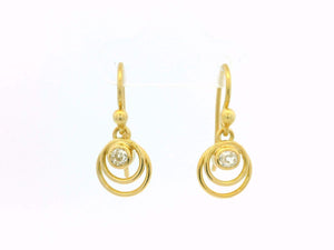 ANTIQUE DIAMOND EARRINGS 18ct GOLD