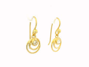 ANTIQUE DIAMOND EARRINGS 18ct GOLD