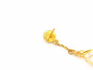 ANTIQUE PEARL DROP EARRINGS 18ct GOLD