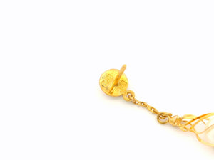 ANTIQUE PEARL DROP EARRINGS 18ct GOLD