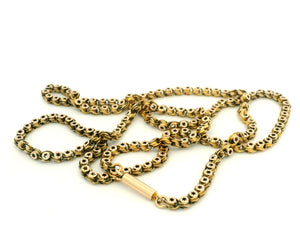 ANTIQUE VICTORIAN STAR LINK CHAIN 15ct GOLD