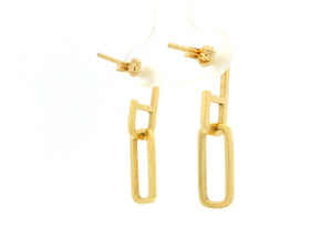 MODERN DIAMOND EARRINGS 18ct GOLD