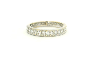 VINTAGE .90ct DIAMOND FULL ETERNITY RING 10ct GOLD