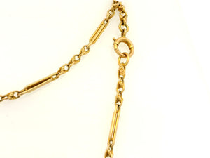 ANTIQUE EDWARDIAN FANCY LINK CHAIN 15ct GOLD