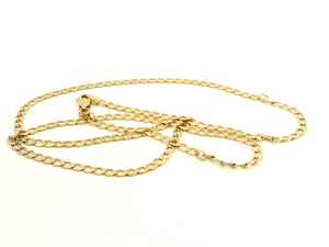 VINTAGE CURB LINK 49cm CHAIN 9ct GOLD