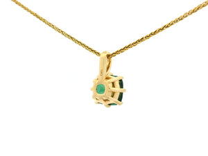 CUSHION CUT 2.40ct GREEN TOURMALINE PENDANT 10ct GOLD