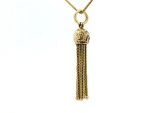 ANTIQUE TASSEL PENDANT 9ct GOLD