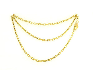 VINTAGE 10.78g PAPER-LINK CHAIN 18ct GOLD