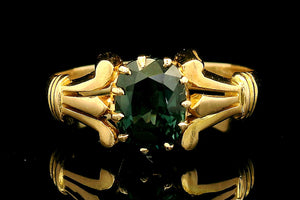 ANTIQUE EDWARDIAN 1.40ct SAPPHIRE RING 14ct GOLD