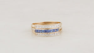 VINTAGE INTERCHANGEABLE GEMSTONE RING 14ct GOLD