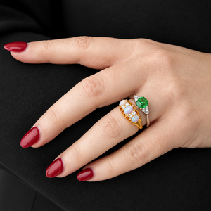 ANTIQUE EDWARDIAN 1911 OPAL & DIAMOND RING 18ct GOLD