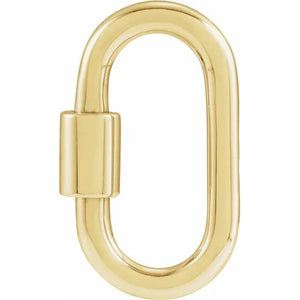 CARABINER CHARM BALE/EXTENDER 14ct GOLD