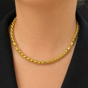 VINTAGE ITALIAN WHEAT LINK 23.10g CHAIN 9ct GOLD