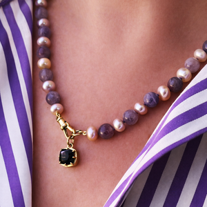 CUSTOM BI-COLOUR TOURMALINE PENDANT IN 9ct GOLD