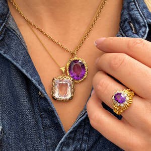VICTORIAN AMETHYST PENDANT 9ct GOLD