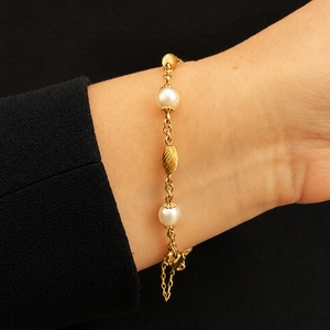 VINTAGE AKOYA PEARL BRACELET 9ct GOLD