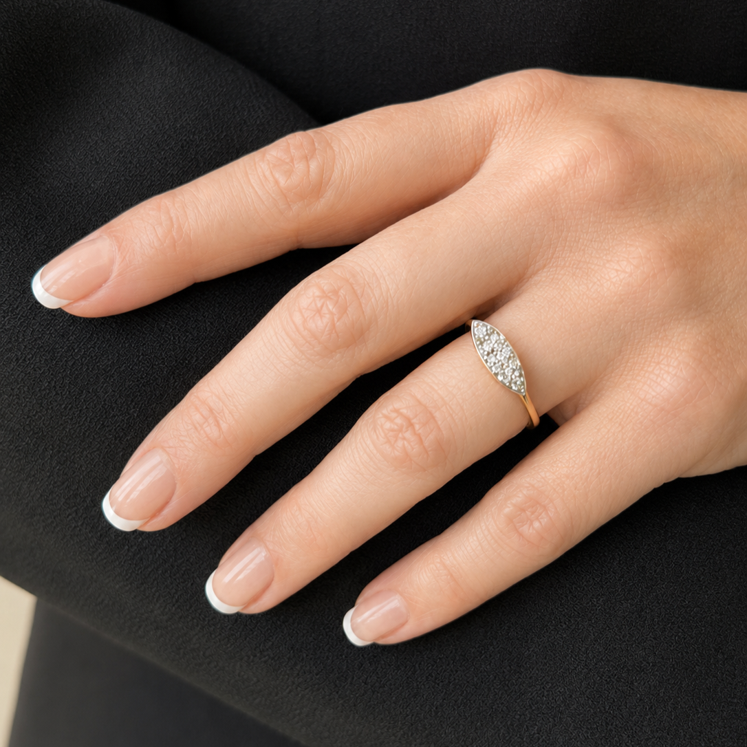 ANTIQUE EDWARDIAN DIAMOND RING 18ct GOLD