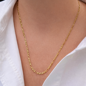 VINTAGE ITALIAN ANCHOR LINK FIGARO CHAIN 9ct GOLD