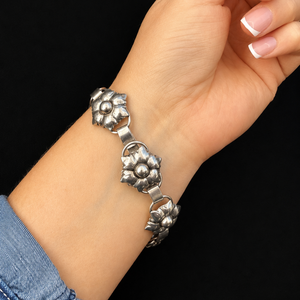 VINTAGE MID-CENTURY 1949 SCANDI STERLING SILVER BRACELET