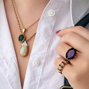 RUBY & DIAMOND DOME RING 18ct GOLD