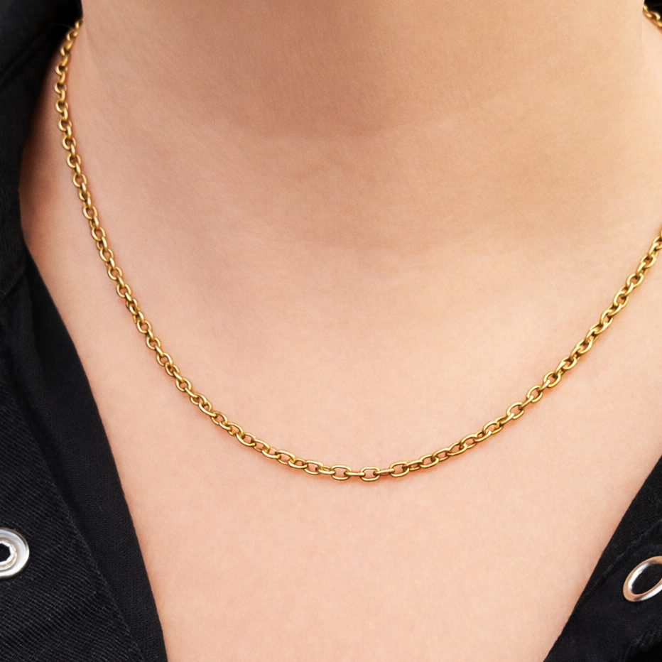 ANTIQUE AUSTRALIAN VICTORIAN 15ct GOLD CHAIN