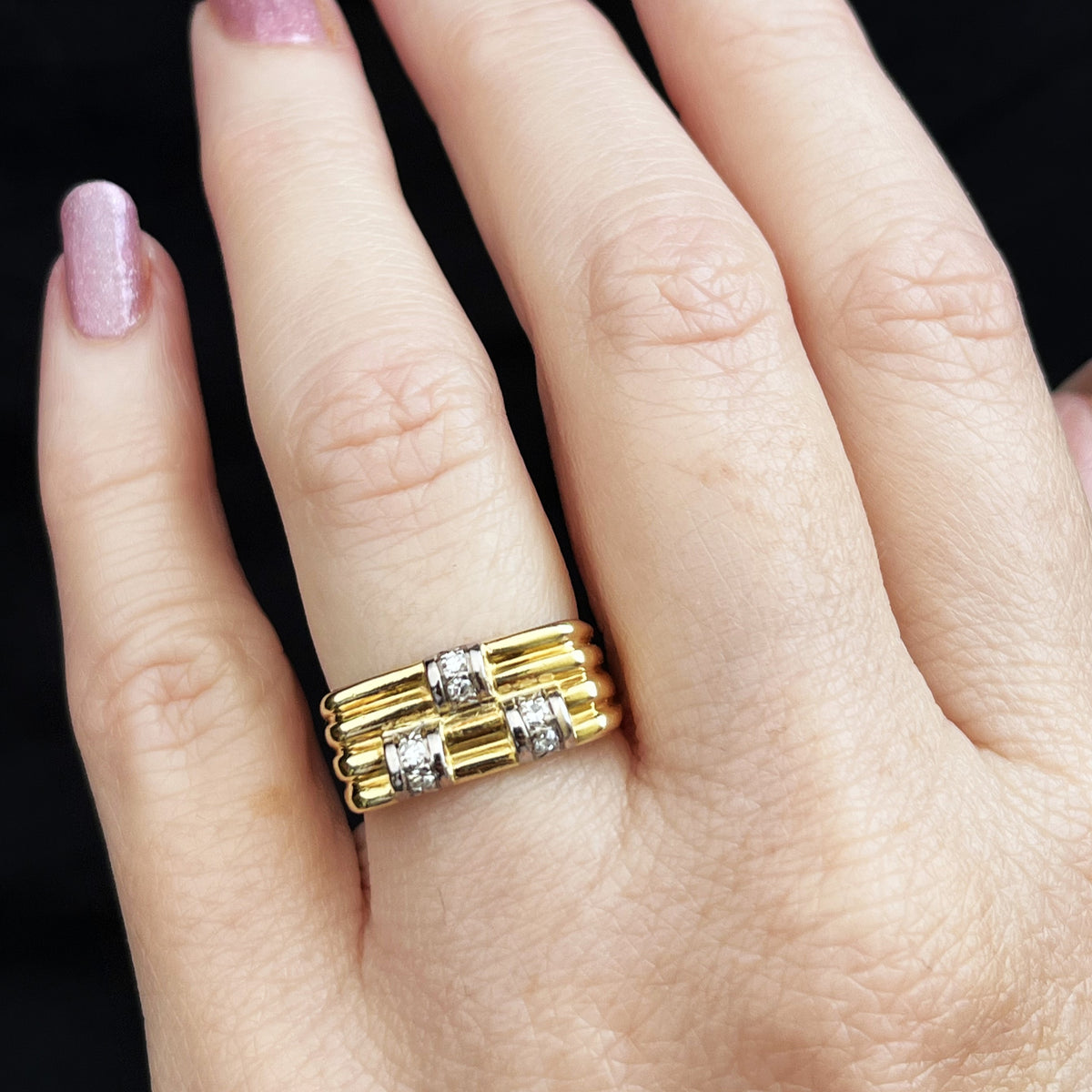 VINTAGE c1950&#39;s DIAMOND RING IN 18ct GOLD