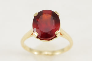 R&V BESPOKE SPESSARTITE GARNET RING 9ct GOLD