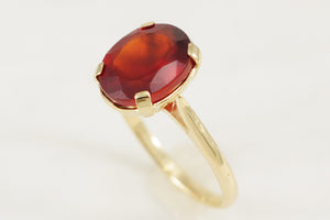 R&V BESPOKE SPESSARTITE GARNET RING 9ct GOLD