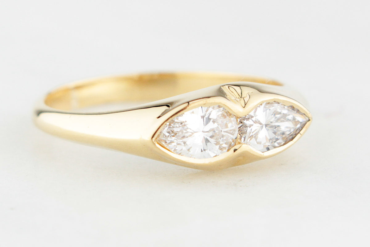 CONTEMPORARY 1ct DIAMOND RING IN 18ct GOLD