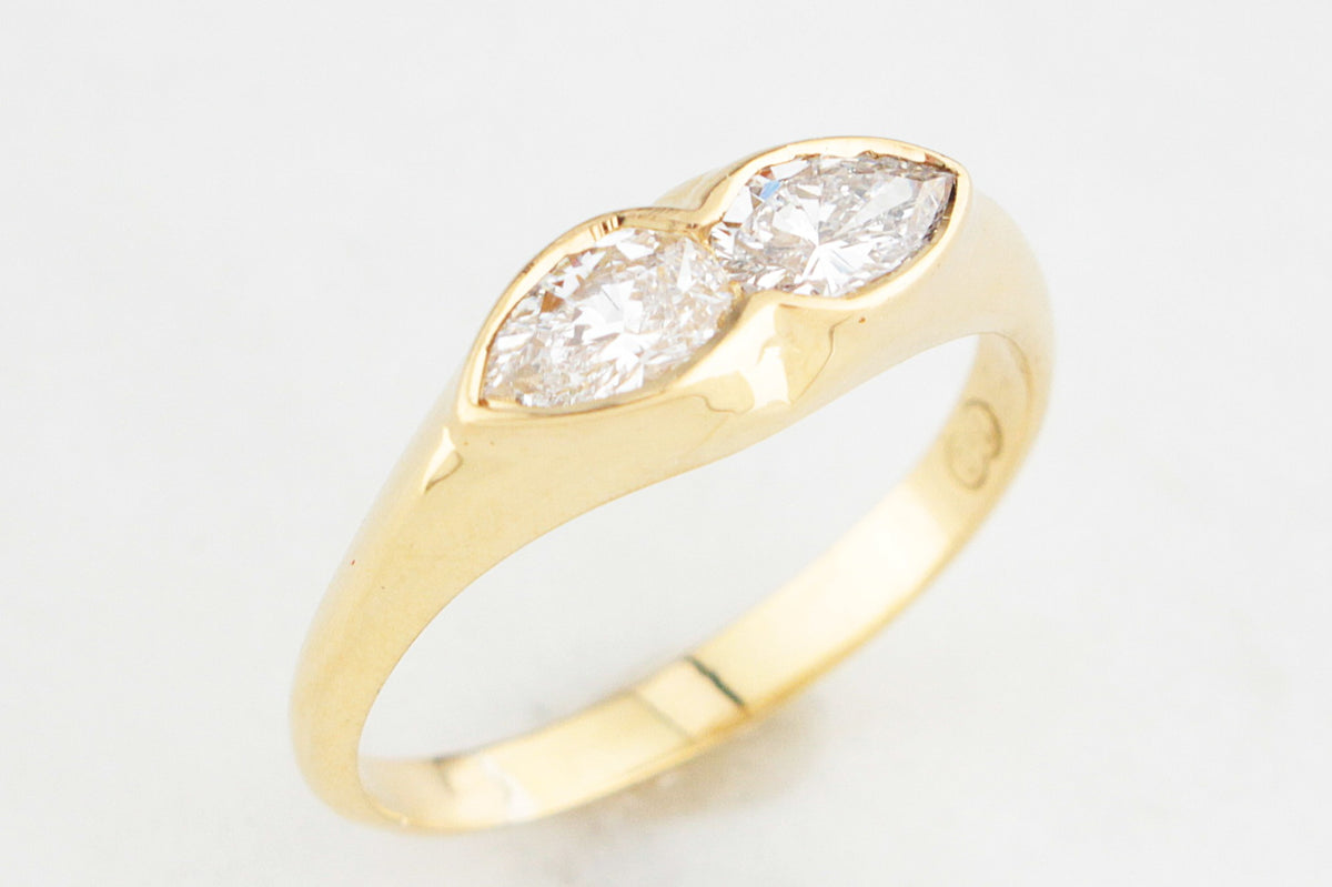 CONTEMPORARY 1ct DIAMOND RING IN 18ct GOLD