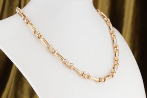 ANTIQUE EDWARDIAN 14ct YELLOW GOLD ENGRAVED CHAIN