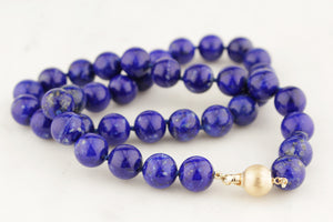 LAPIS LAZULI NECKLACE 14ct GOLD