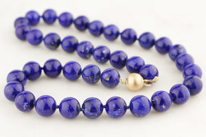 LAPIS LAZULI NECKLACE 14ct GOLD