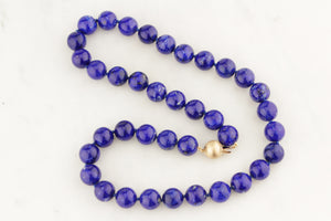 LAPIS LAZULI NECKLACE 14ct GOLD