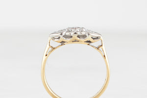 ART DECO DIAMOND RING 18ct GOLD & PLATINUM