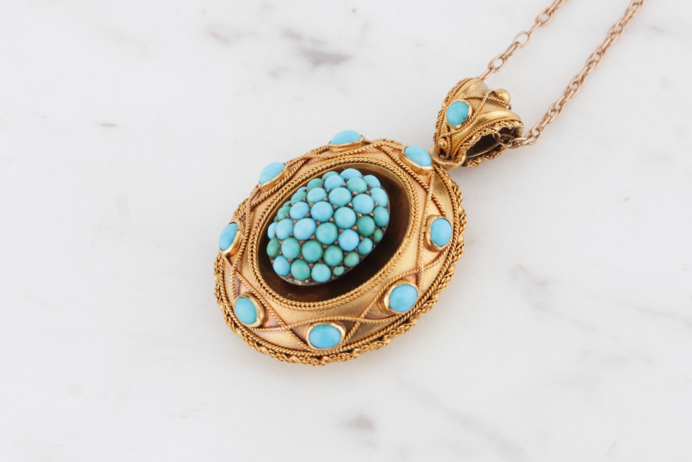 Turquoise Charm Necklace – Jennifer Miller Jewelry