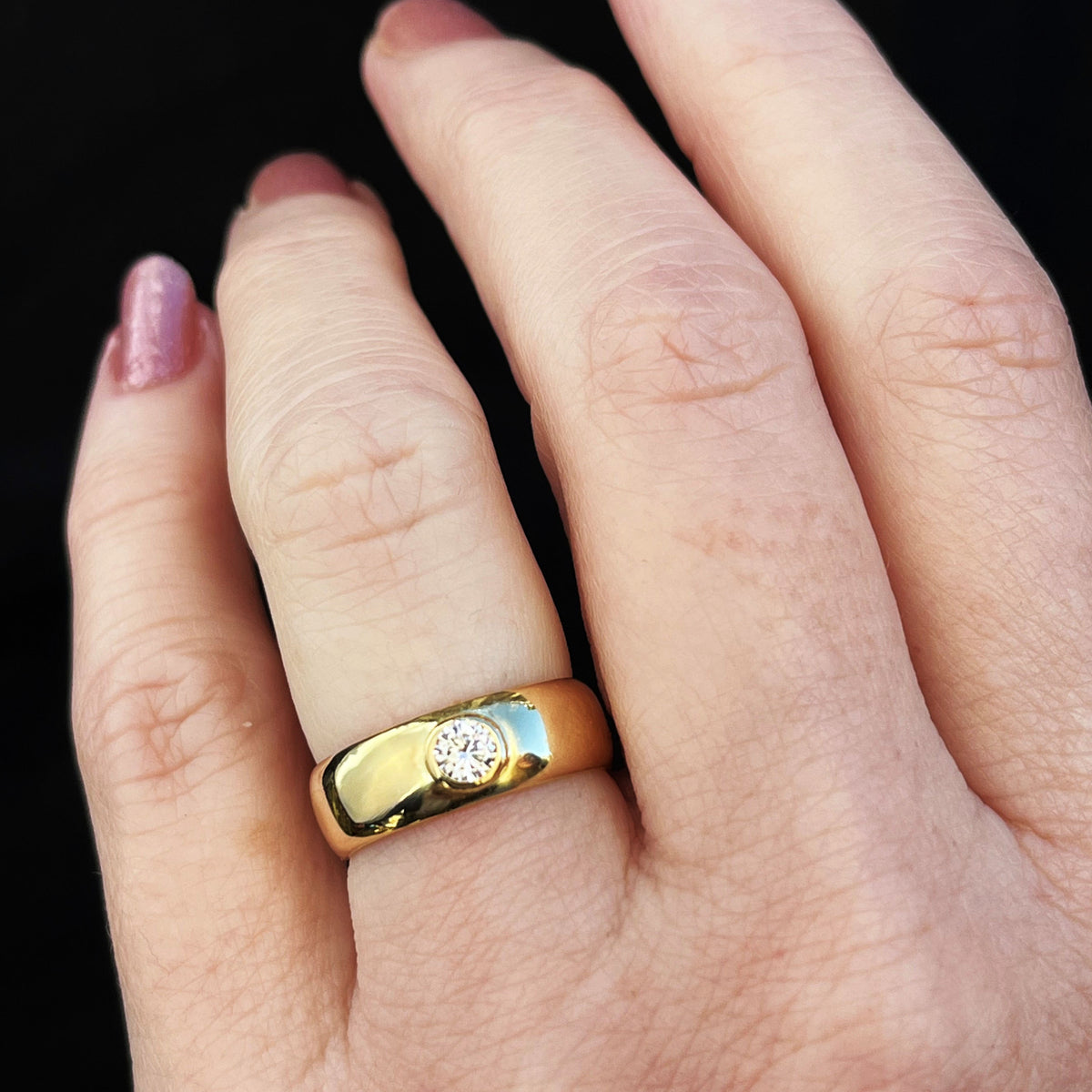 VINTAGE DIAMOND RING 18ct YELLOW GOLD