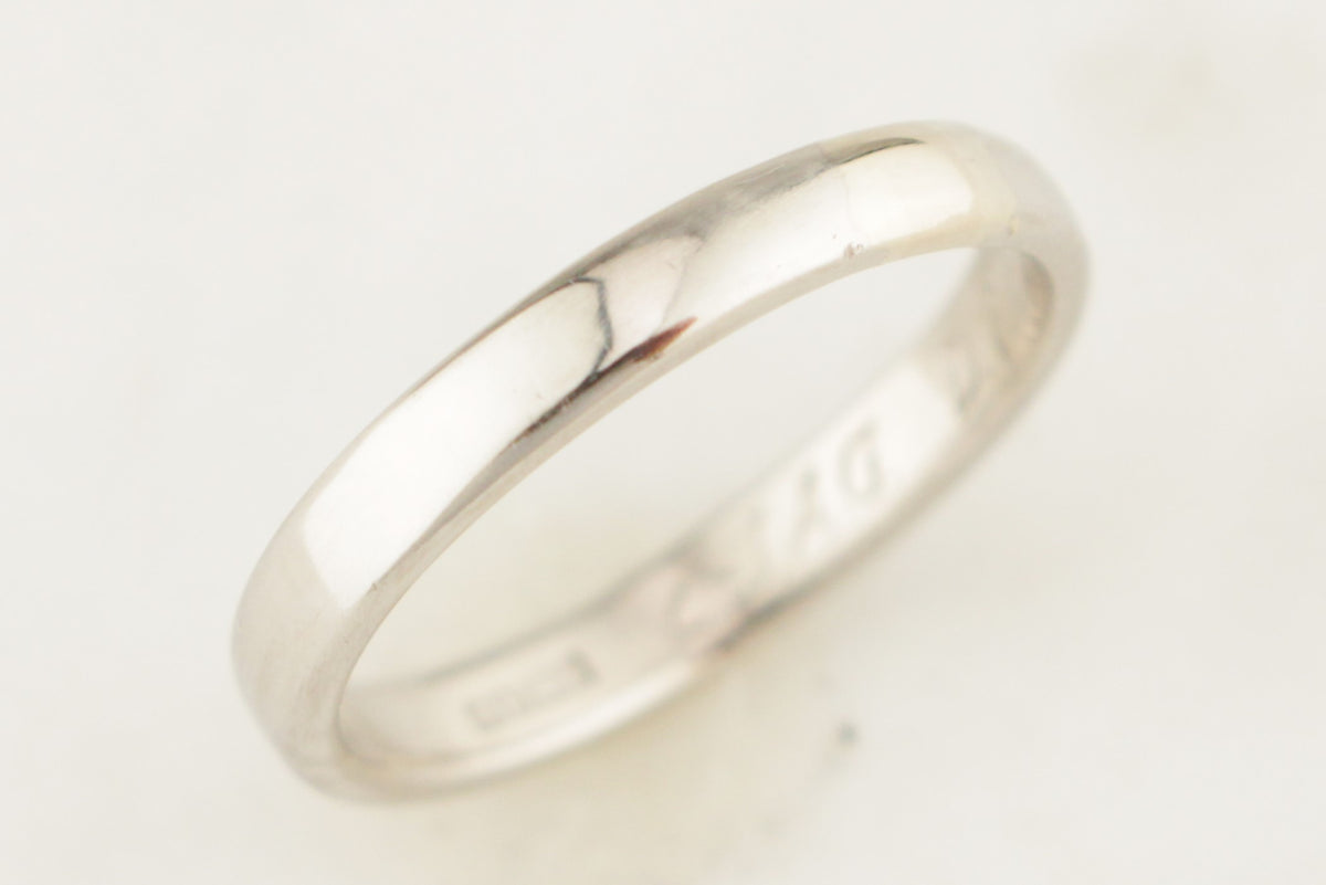 ART DECO c1920 PLATINUM BAND