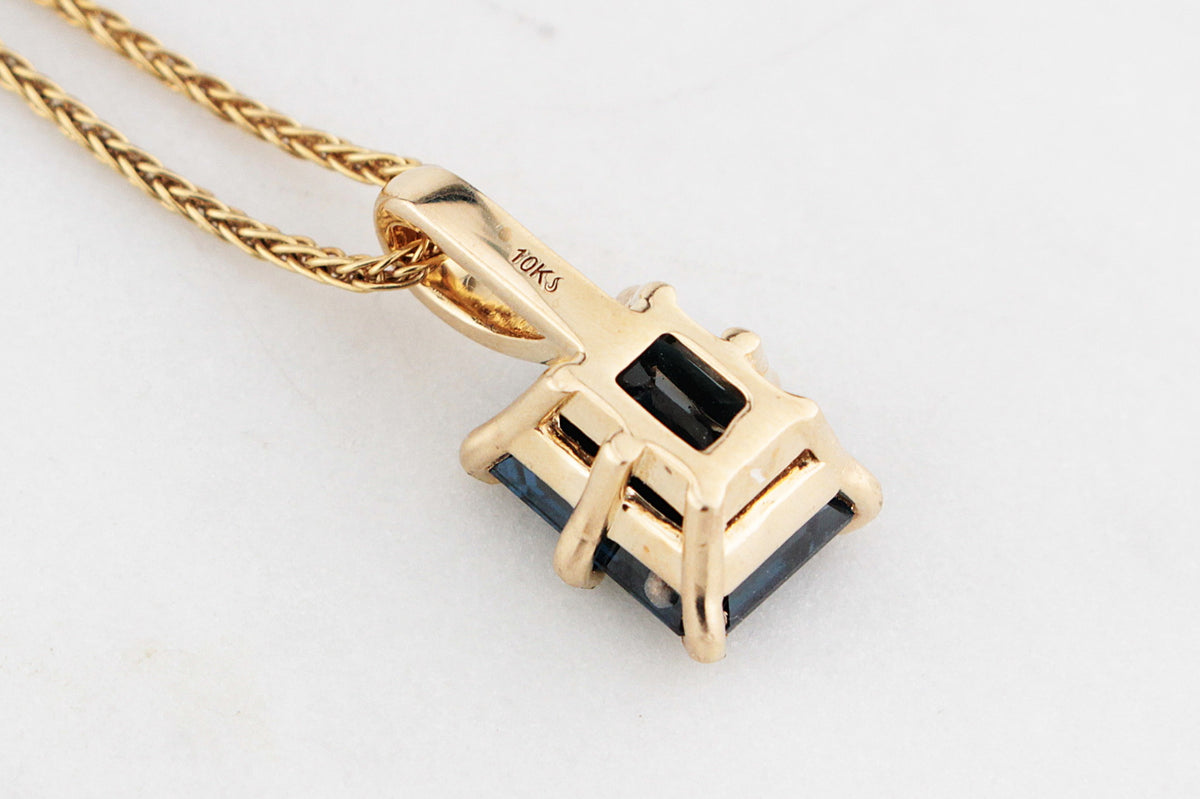 BESPOKE 2.50ct TOURMALINE PENDANT 10ct GOLD