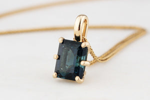 BESPOKE 2.50ct TOURMALINE PENDANT 10ct GOLD