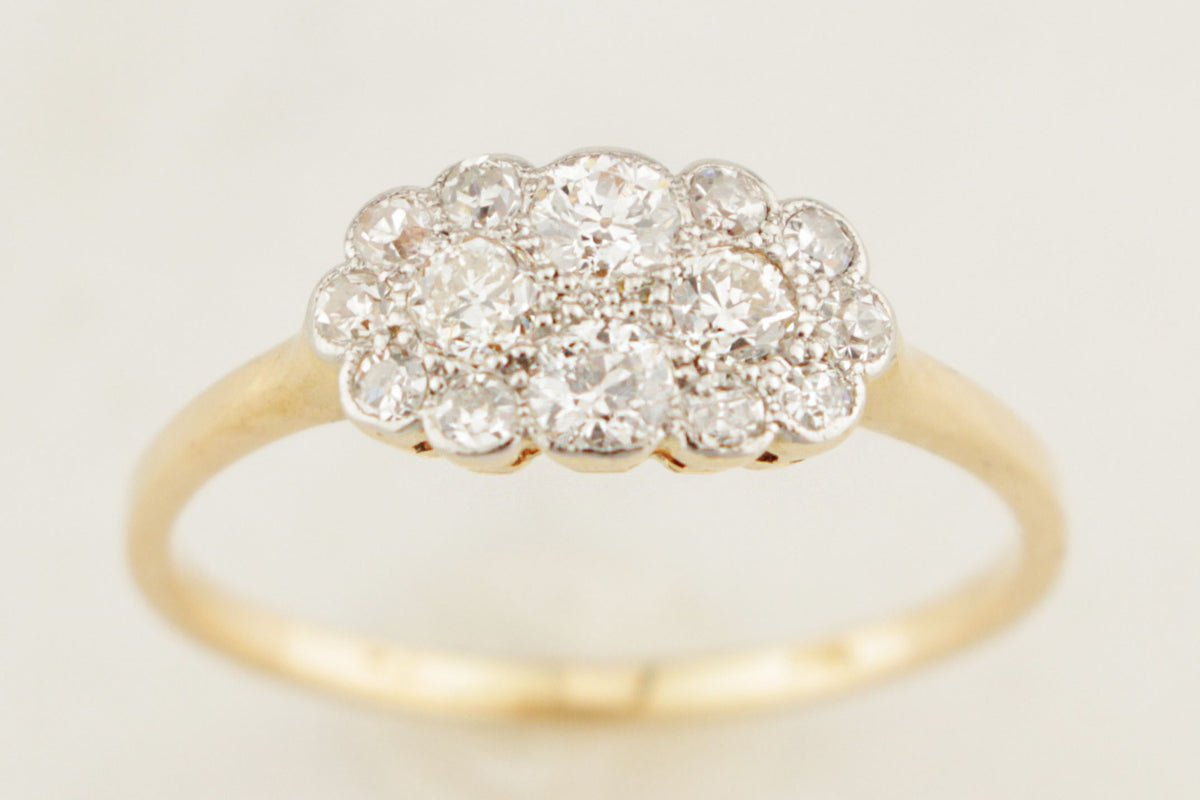 ANTIQUE EDWARDIAN c1910 DIAMOND RING 18ct GOLD