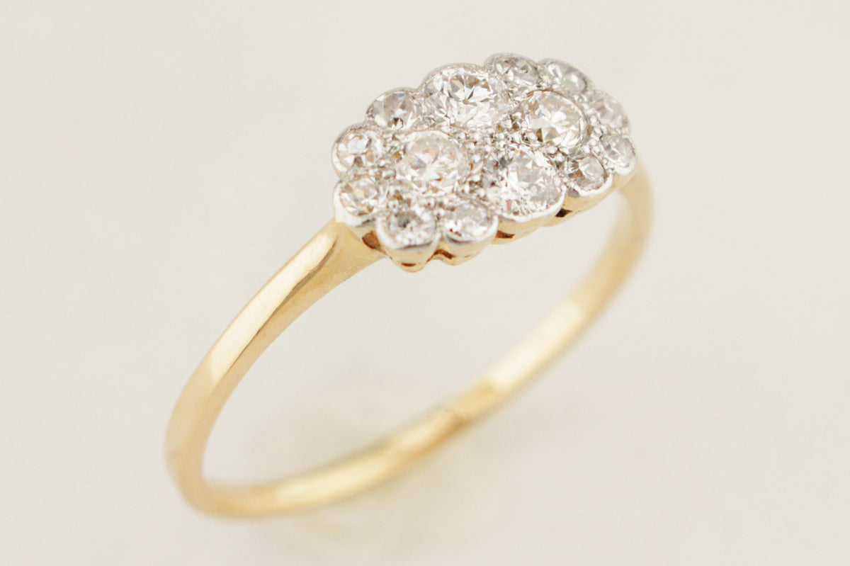 ANTIQUE EDWARDIAN c1910 DIAMOND RING 18ct GOLD