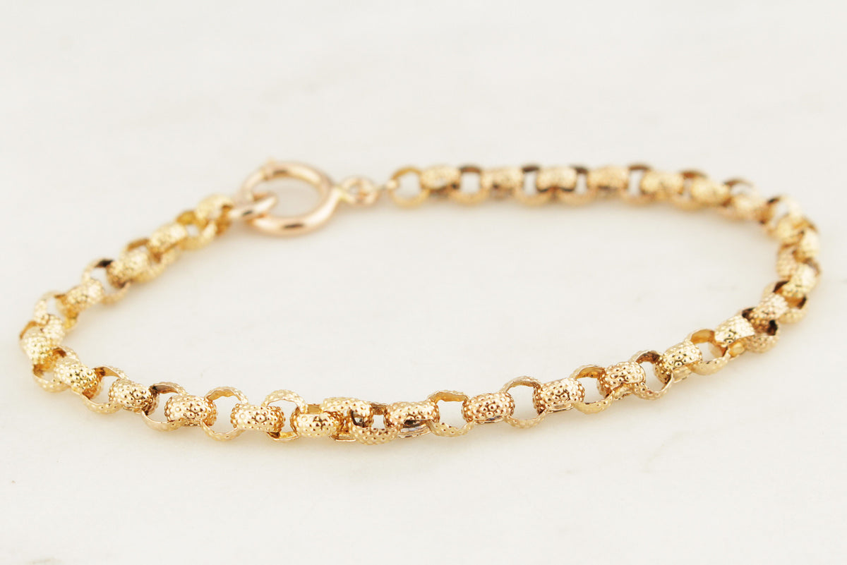 ANTIQUE VICTORIAN c1850 BRACELET 18ct GOLD