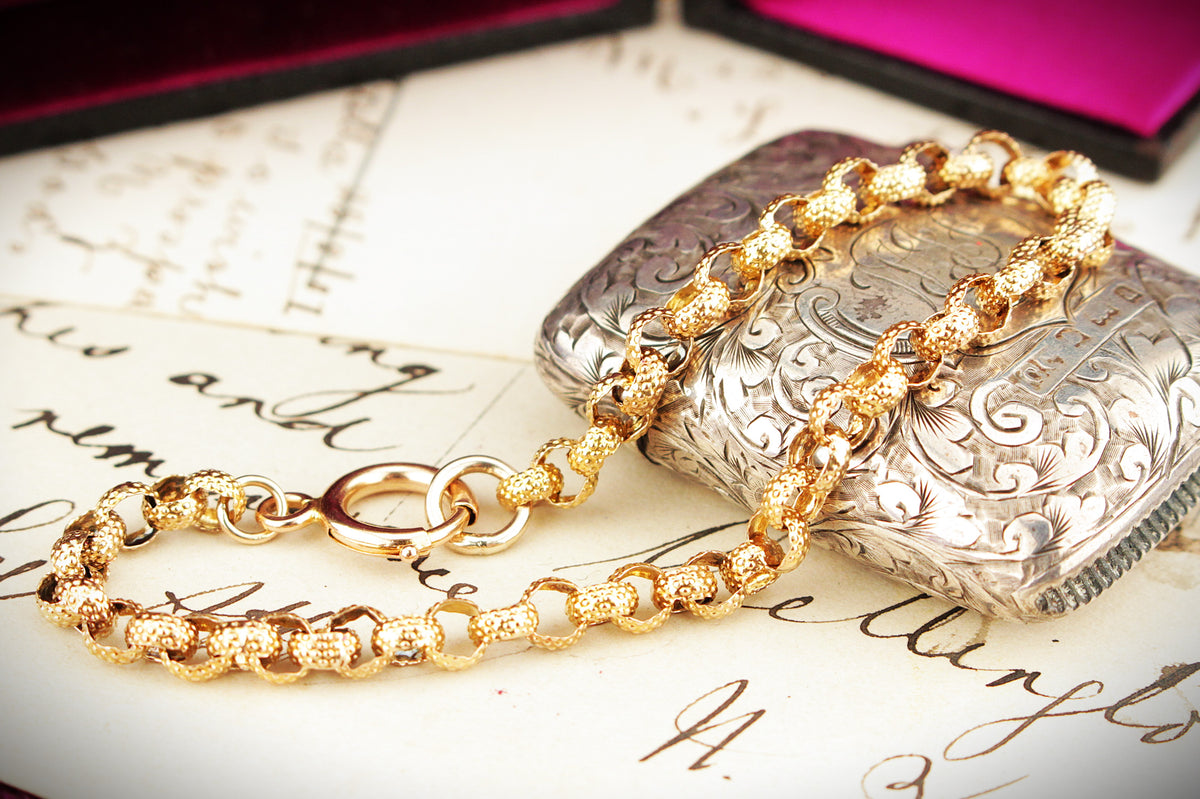 ANTIQUE VICTORIAN c1850 BRACELET 18ct GOLD