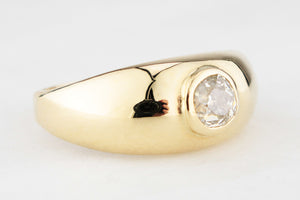 BESPOKE .55ct OLD MINE CUT DIAMOND RING 18ct GOLD
