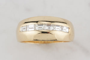 RETRO ESTATE 1ct DIAMOND RING ON 18ct YELLOW GOLD