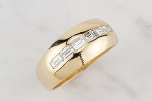 RETRO ESTATE 1ct DIAMOND RING ON 18ct YELLOW GOLD